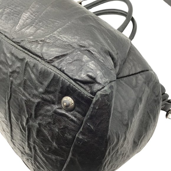 Prada Black Leather 2 Way Tote Bag - Picture 6 of 9